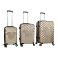 Disney Minnie Mouse Ears 20", 24" and 28" 3Piece Gold CarryOn Luggage