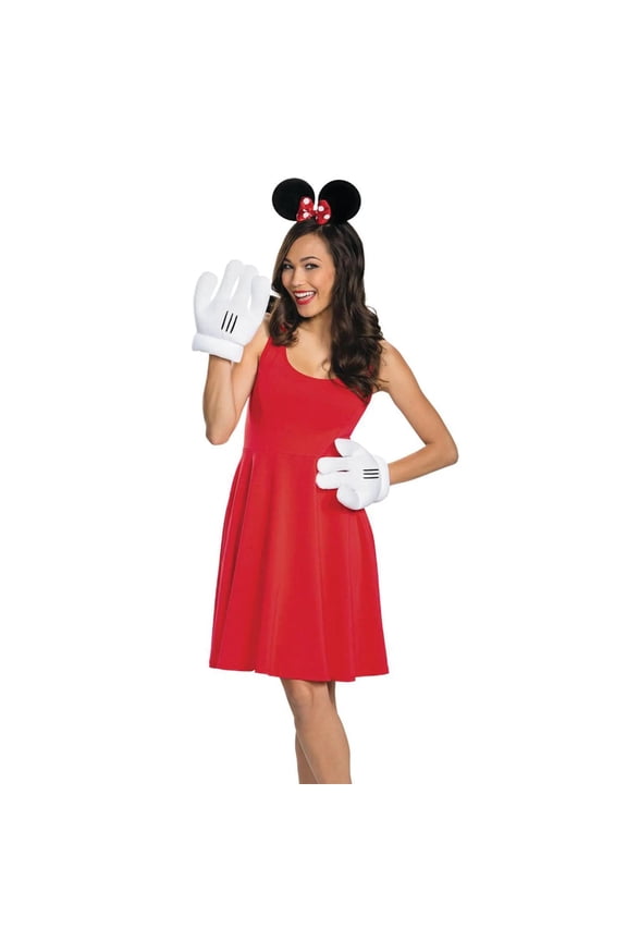 Disney Minnie Mouse Ears and Gloves Costume Set