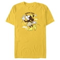 thumbnail image 1 of Disney Minnie Mouse Earth Day Clouds Flowers Retro Vintage - Short Sleeve Blended T-Shirt for Adults - Customized-Yellow, 1 of 5