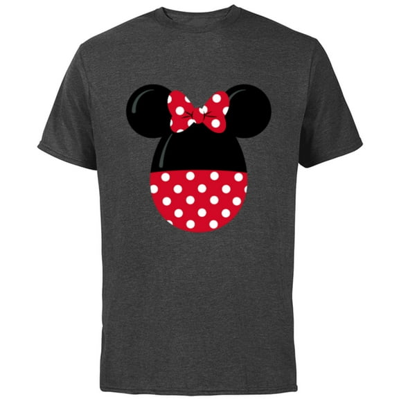 Disney Minnie Mouse Easter Egg - Short Sleeve Cotton T-Shirt for Adults - Customized-Charcoal