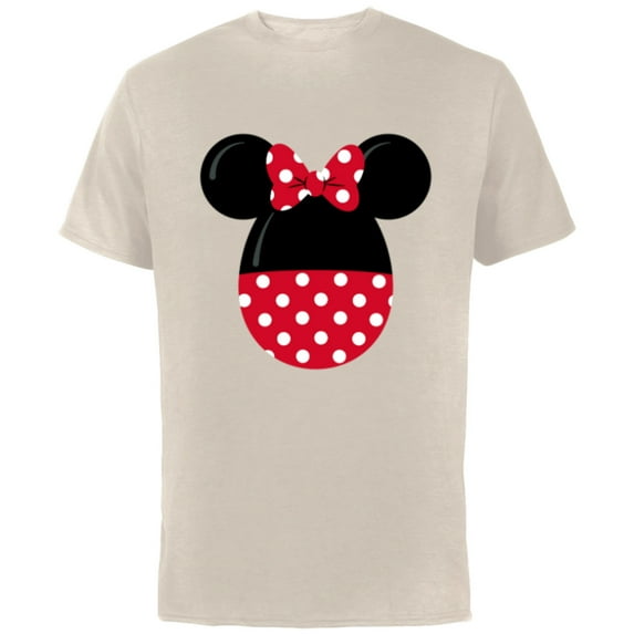 Disney Minnie Mouse Easter Egg - Short Sleeve Cotton T-Shirt for Adults - Customized-Natural
