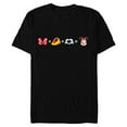 thumbnail image 1 of Disney Minnie Mouse Emoji Code Formula - Short Sleeve Blended T-Shirt for Adults - Customized-Black, 1 of 5