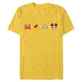 thumbnail image 1 of Disney Minnie Mouse Emoji Code Formula - Short Sleeve Blended T-Shirt for Adults - Customized-Yellow, 1 of 5