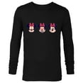 thumbnail image 1 of Disney Minnie Mouse Emoticon Expressions - Long Sleeve T-Shirt for Men - Customized-Black, 1 of 5
