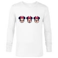 thumbnail image 1 of Disney Minnie Mouse Emoticon Expressions - Long Sleeve T-Shirt for Men - Customized-White, 1 of 5