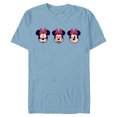 thumbnail image 1 of Disney Minnie Mouse Emoticon Expressions - Short Sleeve Blended T-Shirt for Adults - Customized-Ocean Blue, 1 of 5