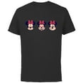 thumbnail image 1 of Disney Minnie Mouse Emoticon Expressions - Short Sleeve Cotton T-Shirt for Adults - Customized-Black, 1 of 5