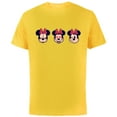 thumbnail image 1 of Disney Minnie Mouse Emoticon Expressions - Short Sleeve Cotton T-Shirt for Adults - Customized-Yellow, 1 of 5