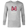 thumbnail image 1 of Disney Minnie Mouse Esposa Head Icon Magic Family Spanish- Long Sleeve T-Shirt for Men - Customized-Athletic Heather, 1 of 5