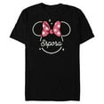 thumbnail image 1 of Disney Minnie Mouse Esposa Head Icon Magic Family Spanish- Short Sleeve Blended T-Shirt for Adults - Customized-Black, 1 of 5