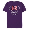 thumbnail image 1 of Disney Minnie Mouse Esposa Head Icon Magic Family Spanish- Short Sleeve Blended T-Shirt for Adults - Customized-Purple, 1 of 5