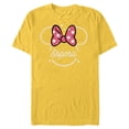 thumbnail image 1 of Disney Minnie Mouse Esposa Head Icon Magic Family Spanish- Short Sleeve Blended T-Shirt for Adults - Customized-Yellow, 1 of 5