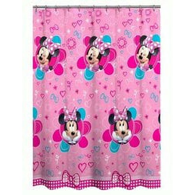 Disney Minnie Mouse Fabric Shower Curtain, 1 Each