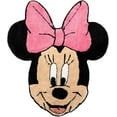 thumbnail image 1 of Disney Minnie Mouse Face 4ft x 3ft Fluffy Plush Tufted Area Rug - Kids Home Décor, 1 of 4