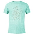 thumbnail image 1 of Disney Minnie Mouse Face Constellation - Short Sleeve Blended T-Shirt for Adults - Customized-Ocean Blue, 1 of 5