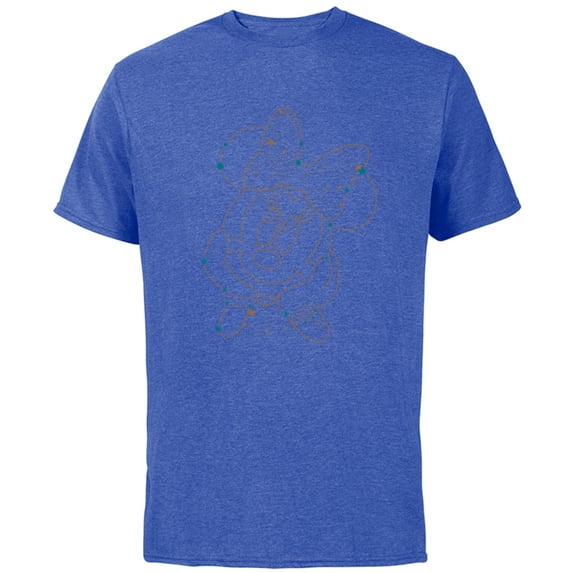 Disney Minnie Mouse Face Constellation - Short Sleeve Cotton T-Shirt for Adults - Customized-Royal Heather
