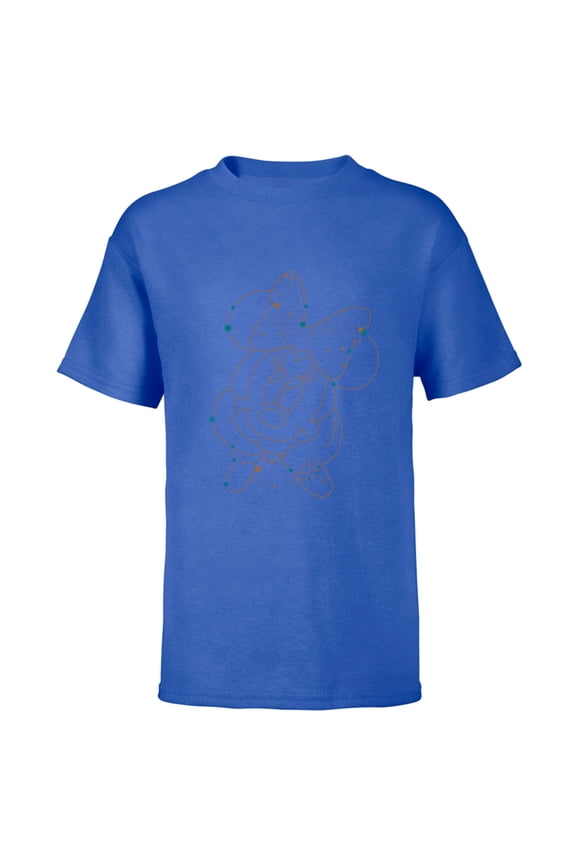 Minnie Mouse Face Constellation - Short Sleeve T-Shirt for Kids - Customized-Royal