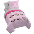 thumbnail image 1 of Disney Minnie Mouse Faces Pink 7 Piece Full Bed Set, 100% Microfiber, 1 of 9