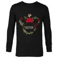 thumbnail image 1 of Disney Minnie Mouse Family Holiday (Sister) - Long Sleeve T-Shirt for Men - Customized-Black, 1 of 5
