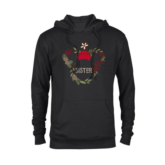 Disney Minnie Mouse Family Holiday (Sister) - Pullover Hoodie for Adults - Customized-Black