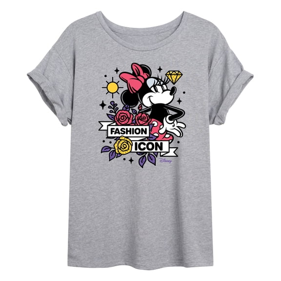 Disney - Minnie Mouse - Fashion Icon - Juniors Ideal Flowy Muscle T-Shirt