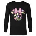 thumbnail image 1 of Disney Minnie Mouse February Birth Month Birthstone & Flower - Long Sleeve T-Shirt for Men - Customized-Black, 1 of 5