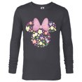 thumbnail image 1 of Disney Minnie Mouse February Birth Month Birthstone & Flower - Long Sleeve T-Shirt for Men - Customized-Charcoal Heather, 1 of 5