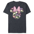 thumbnail image 1 of Disney Minnie Mouse February Birth Month Birthstone & Flower - Short Sleeve Blended T-Shirt for Adults - Customized-Navy Heather, 1 of 5