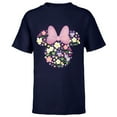 thumbnail image 1 of Disney Minnie Mouse February Birth Month Birthstone & Flower - Short Sleeve T-Shirt for Kids - Customized-Navy, 1 of 5