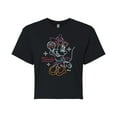 thumbnail image 1 of Disney - Minnie Mouse - Feeling Good with Heart Glasses - Juniors Cropped Cotton Blend T-Shirt, 1 of 5