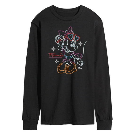 Disney - Minnie Mouse - Feeling Good with Heart Glasses - Men's Long Sleeve T-Shirt