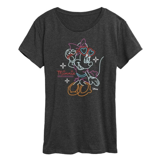 Disney - Minnie Mouse - Feeling Good with Heart Glasses - Women's Short Sleeve Graphic T-Shirt