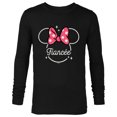 thumbnail image 1 of Disney Minnie Mouse Fiancée Head Icon Magic Engagement Trip- Long Sleeve T-Shirt for Men - Customized-Black, 1 of 5