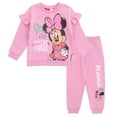 Disney Minnie Mouse Fleece Drop Shoulder Sweatshirt and Jogger Pants