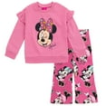 thumbnail image 1 of Disney Minnie Mouse Fleece Sweatshirt and Flare Leggings Outfit Set Infant to Big Kid, 1 of 5