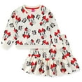 thumbnail image 1 of Disney Minnie Mouse Fleece Sweatshirt and Skort Skirt (Girls), 2 Piece Set, Sizes 3T-6X, 1 of 7