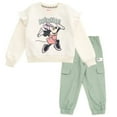 thumbnail image 1 of Disney Minnie Mouse Fleece Sweatshirt and Twill Jogger Pants Outfit Set Toddler to Big Kid, 1 of 5