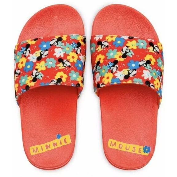 Disney Minnie Mouse  Floral Slides