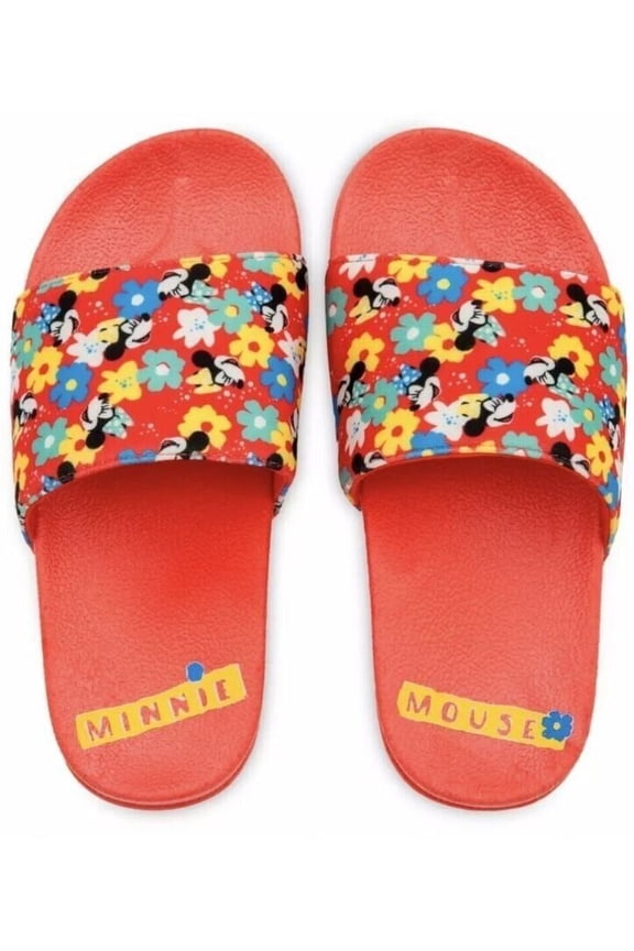 Disney Minnie Mouse Floral Slides