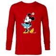 thumbnail image 1 of Disney Minnie Mouse Flower Hat - Long Sleeve T-Shirt for Men -Customized-New Red, 1 of 5