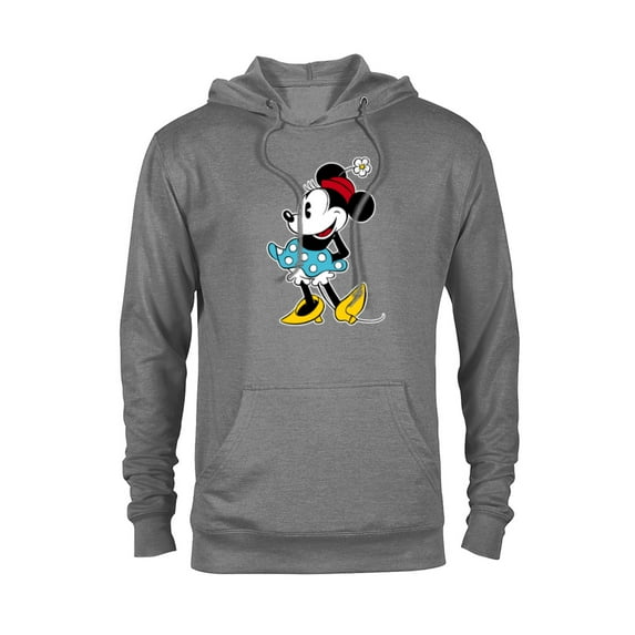 Disney Minnie Mouse Flower Hat - Pullover Hoodie for Adults -Customized-Graphite Heather