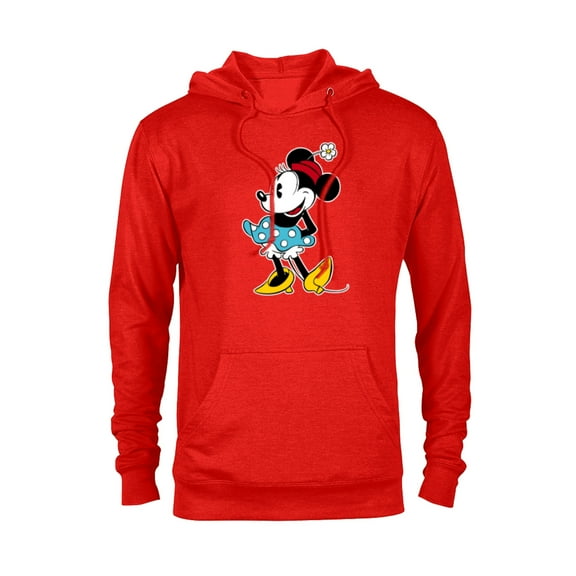 Disney Minnie Mouse Flower Hat - Pullover Hoodie for Adults -Customized-Red Heather