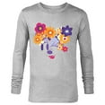 thumbnail image 1 of Disney Minnie Mouse Flowers Winking Garden Spring - Long Sleeve T-Shirt for Men - Customized-Athletic Heather, 1 of 5