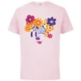 thumbnail image 1 of Disney Minnie Mouse Flowers Winking Garden Spring - Short Sleeve Cotton T-Shirt for Adults - Customized-Soft Pink, 1 of 5