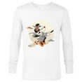 thumbnail image 1 of Disney Minnie Mouse Flying Witch Costume Halloween - Long Sleeve T-Shirt for Men - Customized-White, 1 of 5