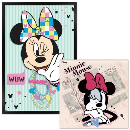 Disney Minnie Mouse Framed Poster and 2025 Calendar
