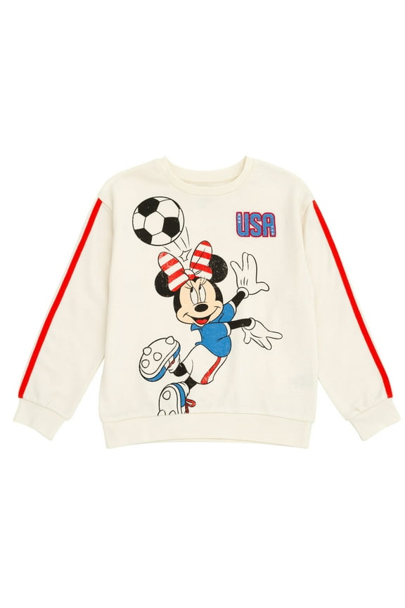 Minnie Mouse French Terry Oversized Drop Shoulder Sweatshirt Toddler to Big Kid