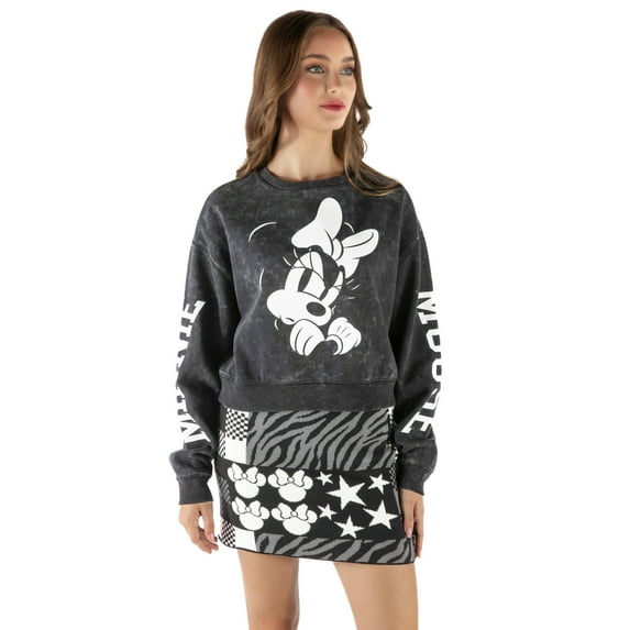 Disney Minnie Mouse French Terry Oversized Matching Family Sweatshirt Adult