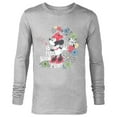 thumbnail image 1 of Disney Minnie Mouse Full Bloom Fun! Flowers Botanical Garden - Long Sleeve T-Shirt for Men - Customized-Athletic Heather, 1 of 5