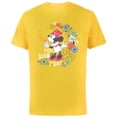 thumbnail image 1 of Disney Minnie Mouse Full Bloom Fun! Flowers Botanical Garden - Short Sleeve Cotton T-Shirt for Adults - Customized-Yellow, 1 of 5